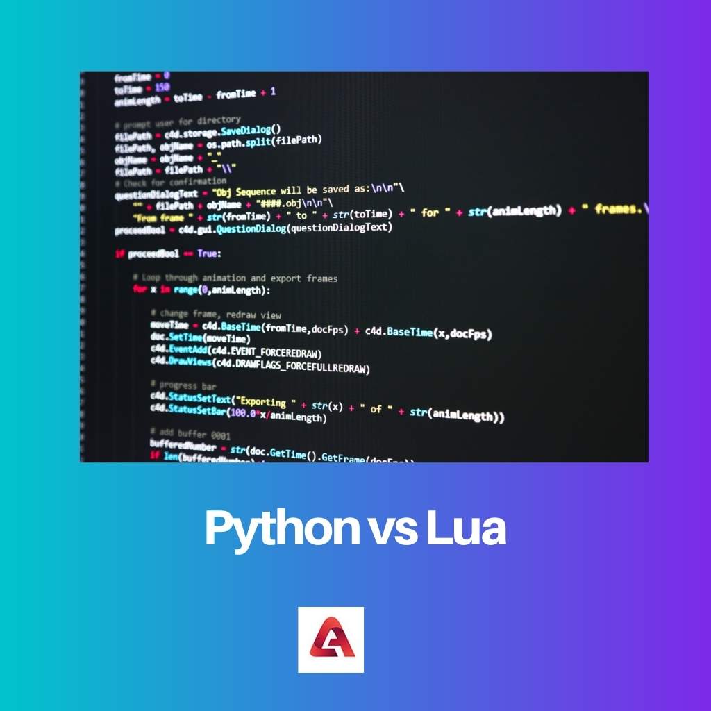 Python versus Lua