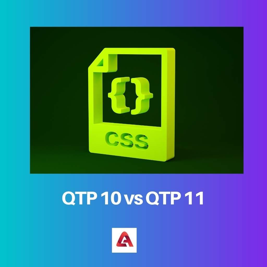 QTP 10 vs QTP 11