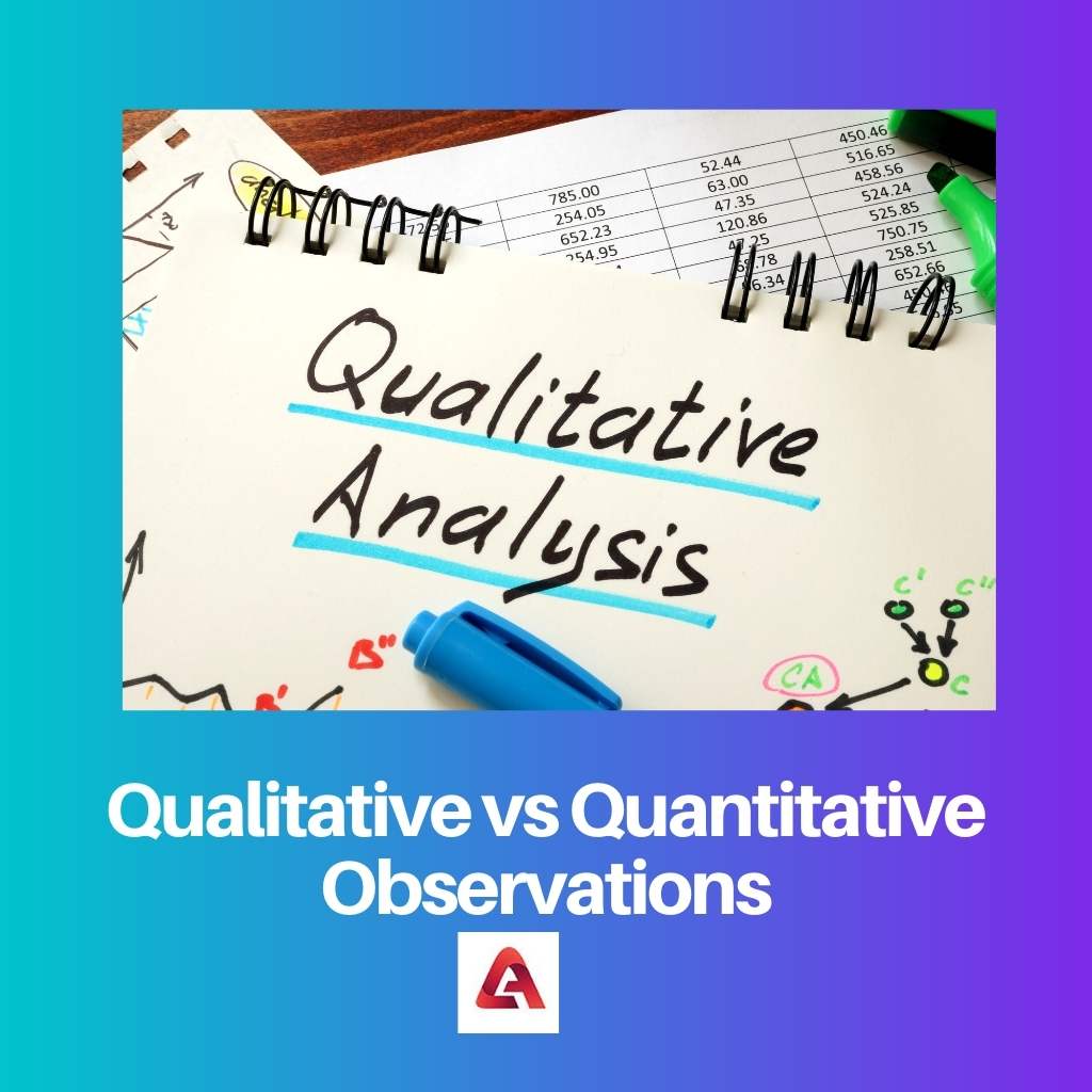 Qualitative vs Quantitative Observations