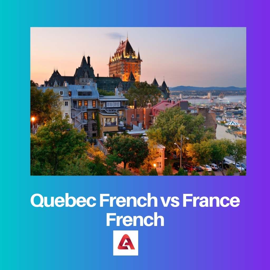 Quebec-Französisch gegen Frankreich-Französisch