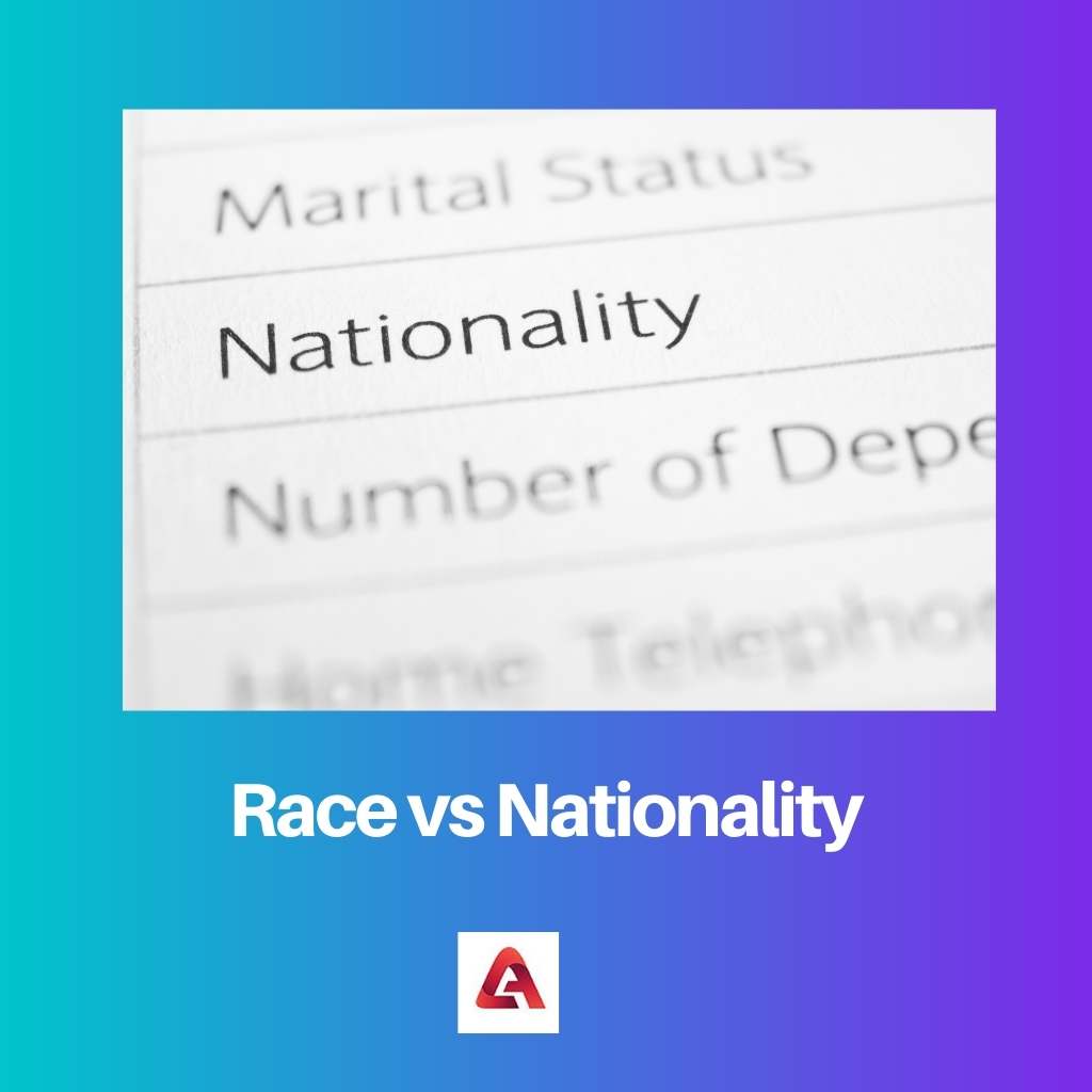 Race vs Nationality
