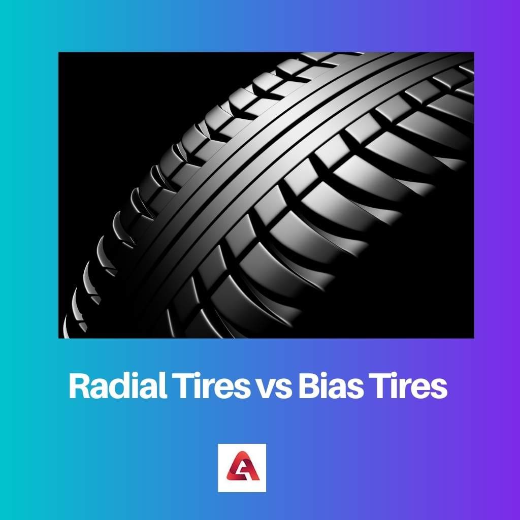 Pneus radiaux vs pneus biais