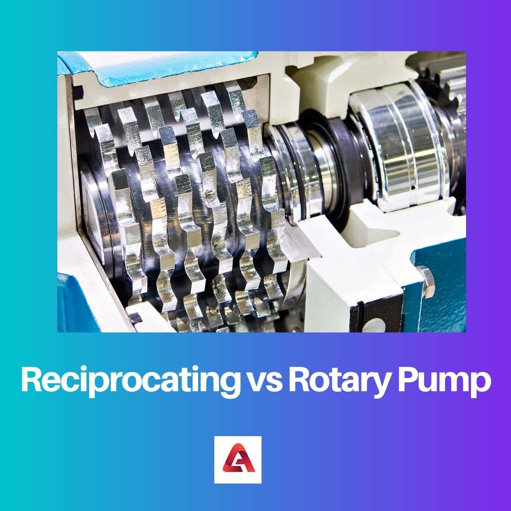 Pompe alternative vs pompe rotative