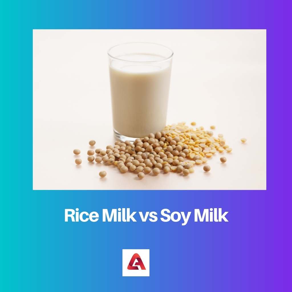 Рисовое молоко против соевого молока