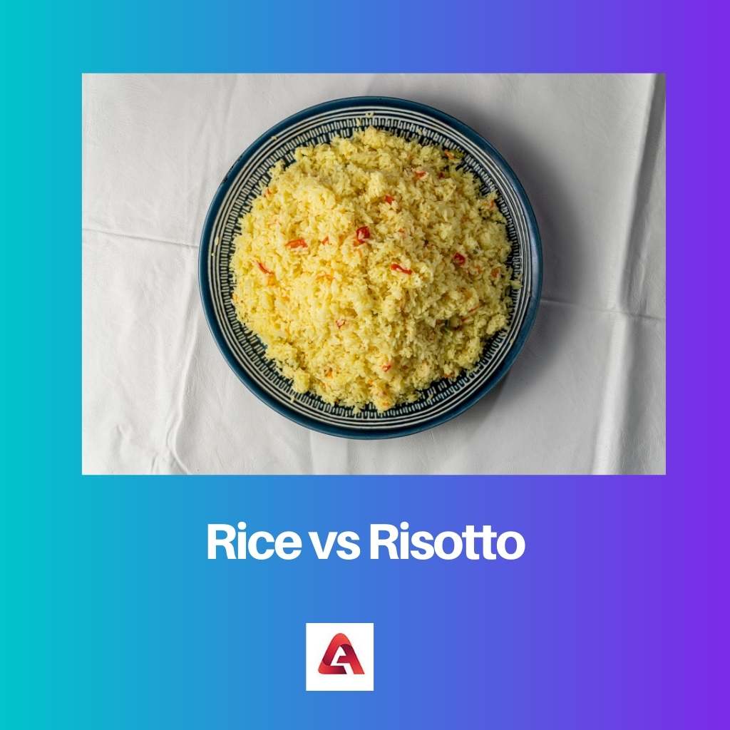 Riža vs rižoto
