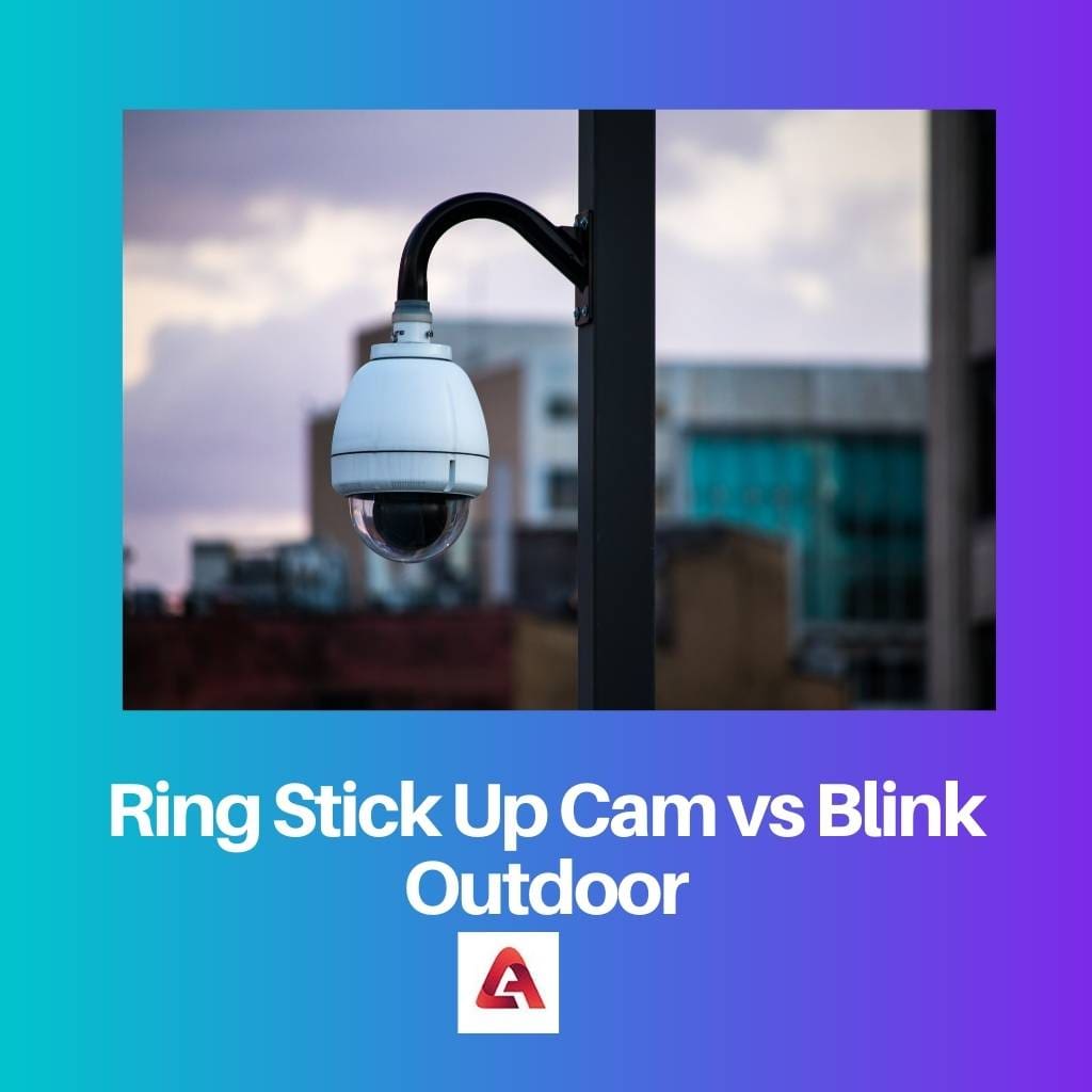 Câmera Ring Stick Up vs Blink Outdoor