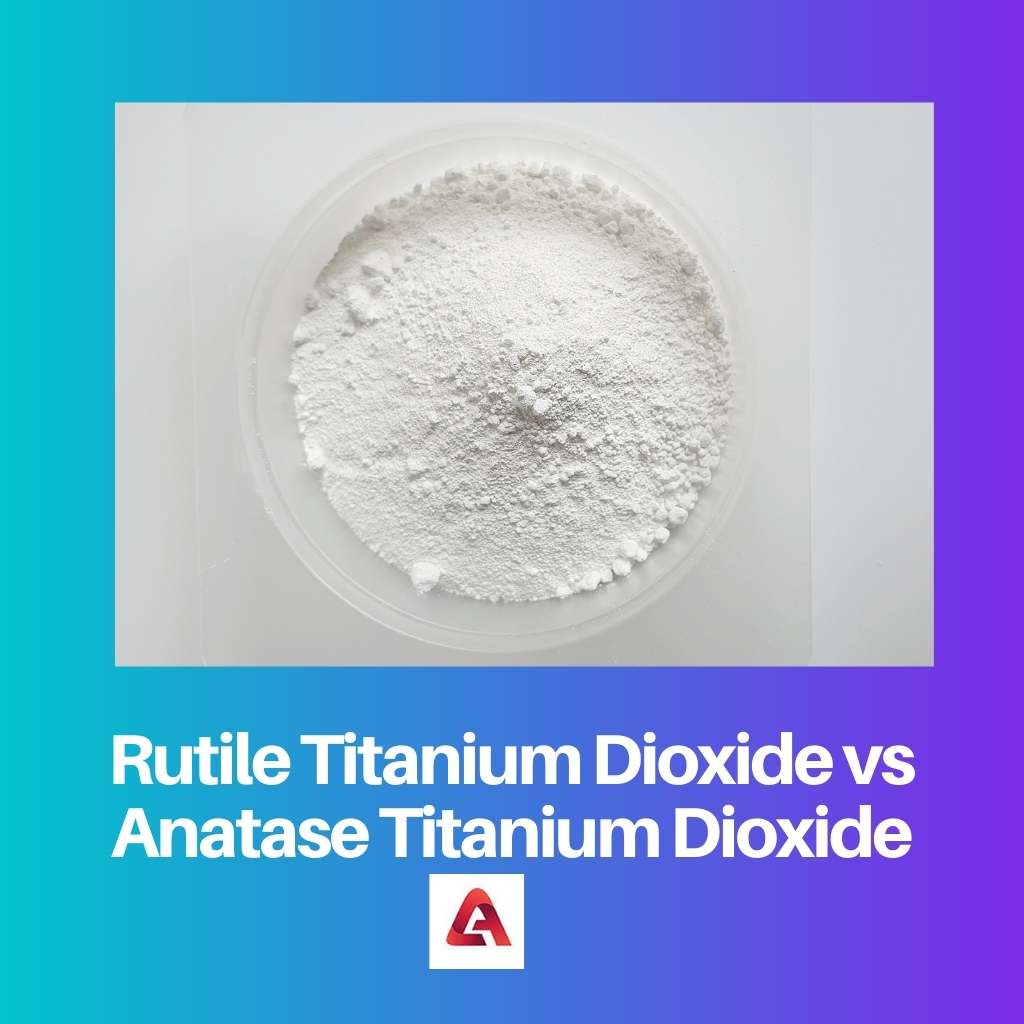 Dióxido de titanio rutilo vs titanio anatasa