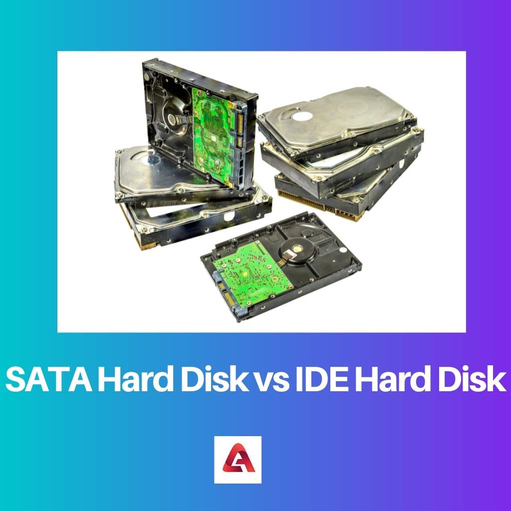 SATA हार्ड डिस्क बनाम IDE हार्ड डिस्क