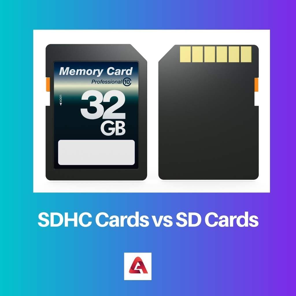 Cartes SDHC vs cartes SD