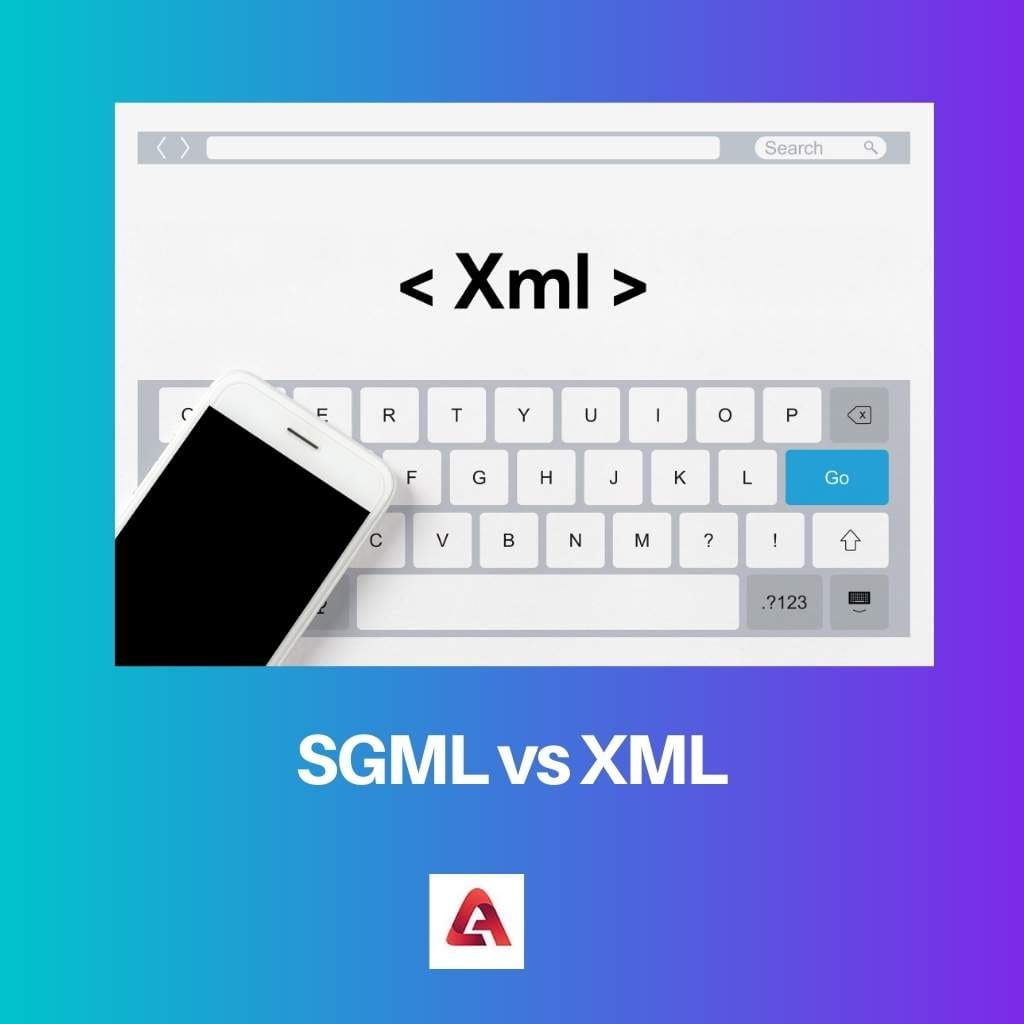 SGML vs XML