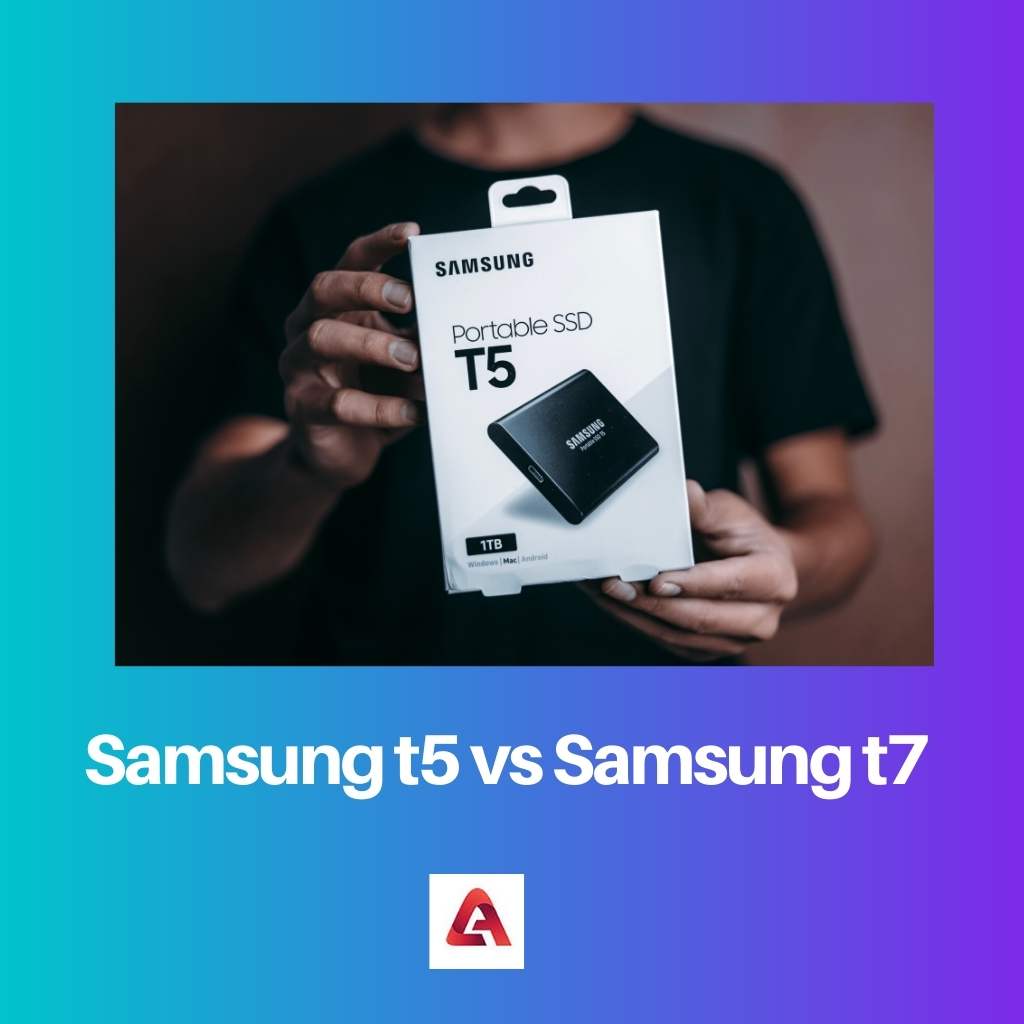 Samsung t5 contro Samsung t7