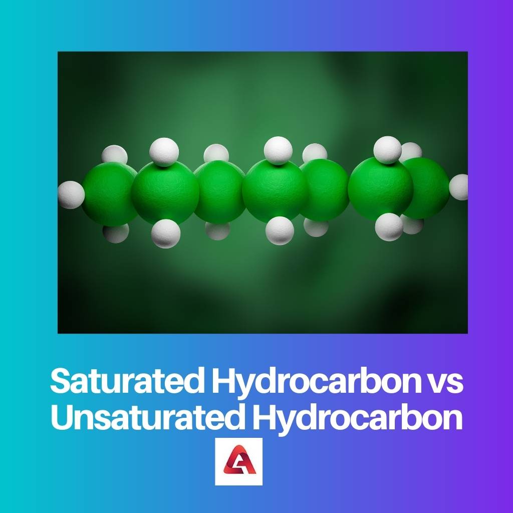 Saturated Hydrocarbon vs Unsaturated Hydrocarbon