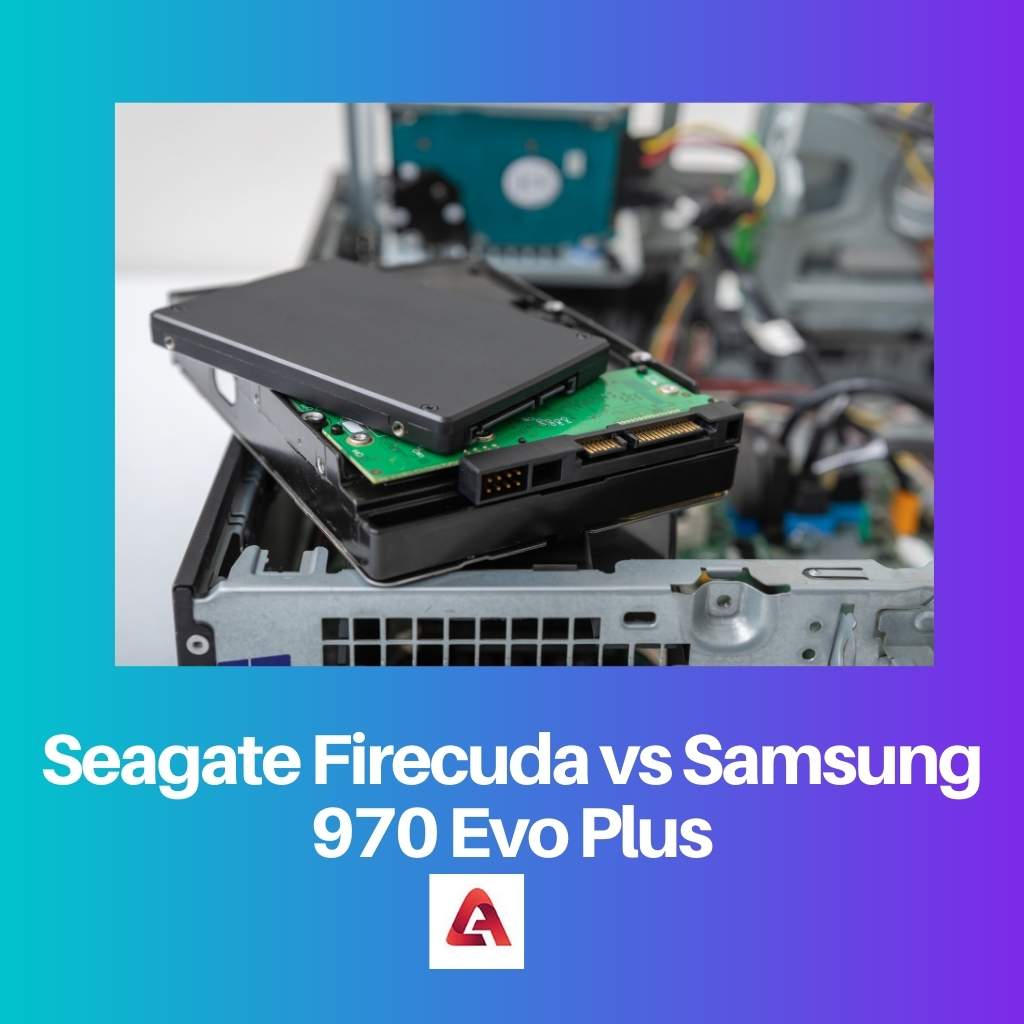 Seagate Firecuda x Samsung 970 Evo Plus