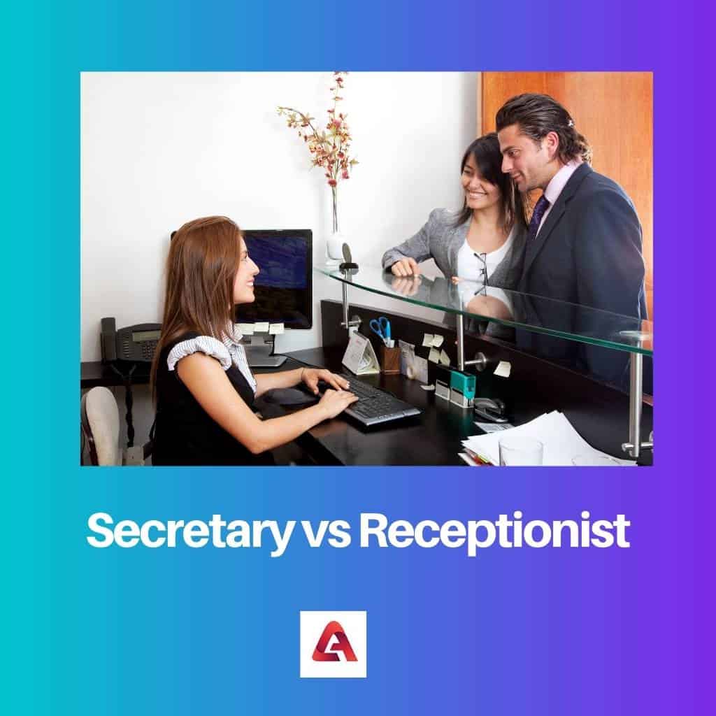 secretaria vs recepcionista