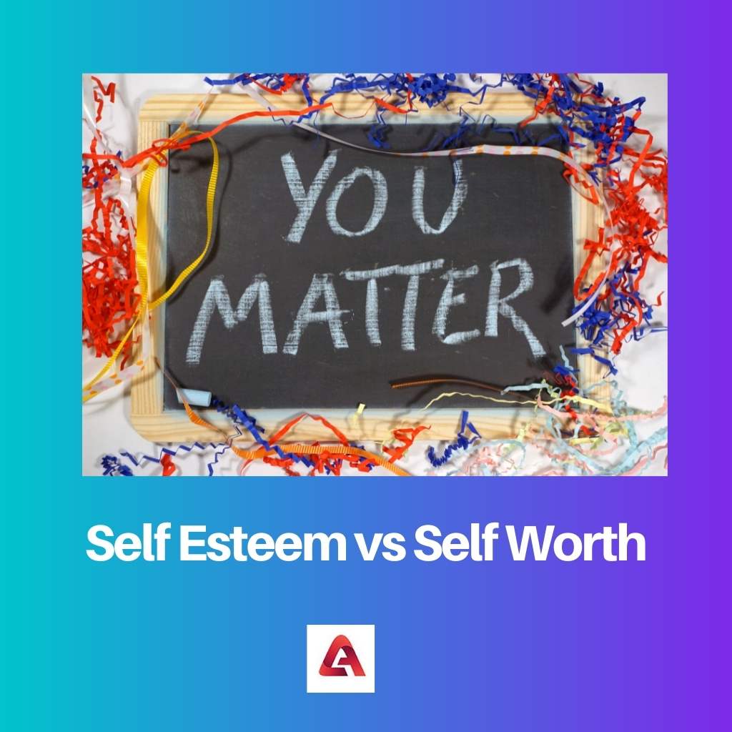 Self Esteem vs Self Worth