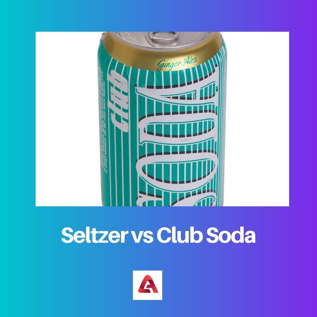 Seltzer tegen Club Soda