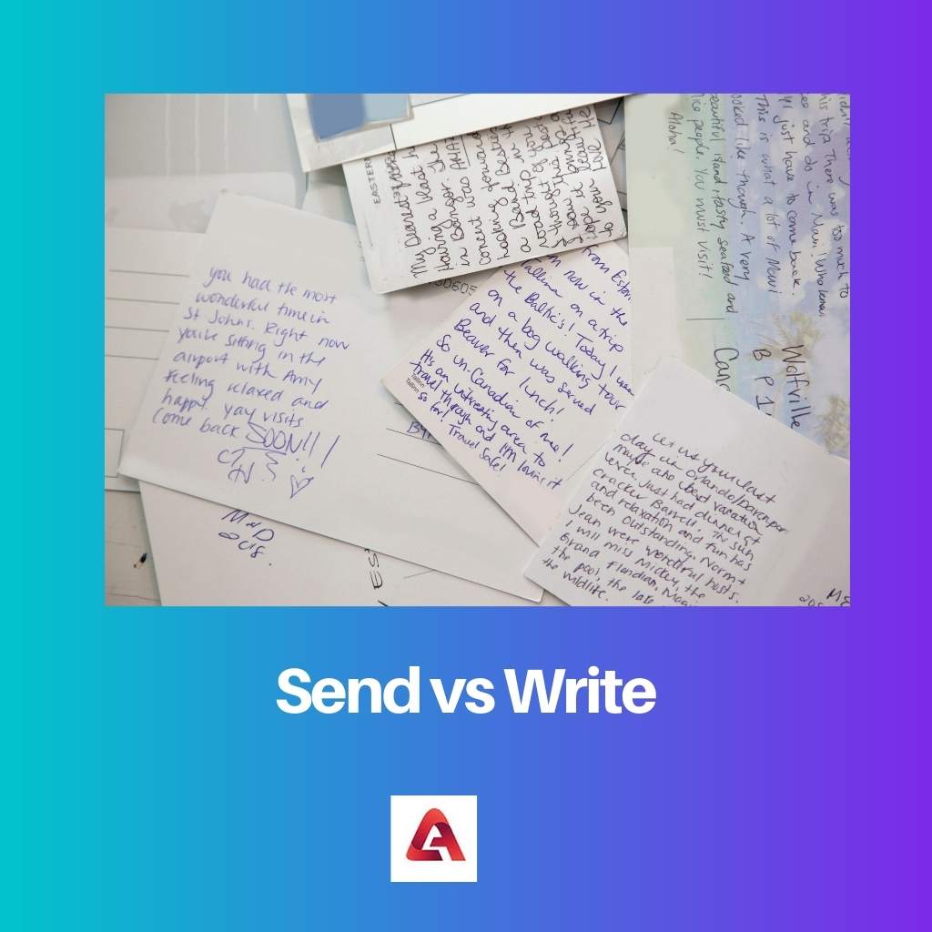 Enviar vs Escribir
