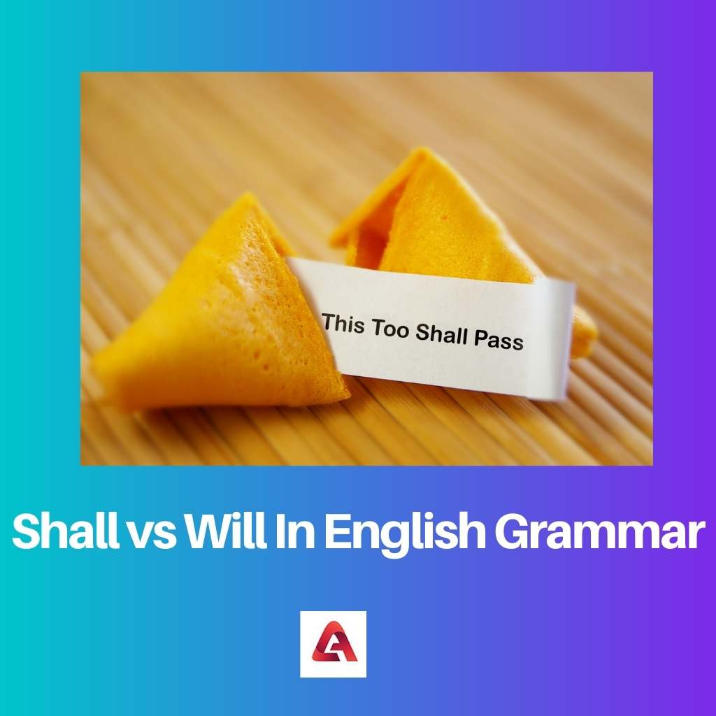 英語の文法におけるShallとWill