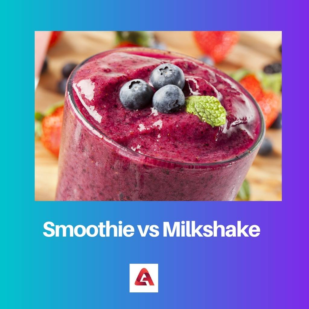 Smoothie vs Milk Shake