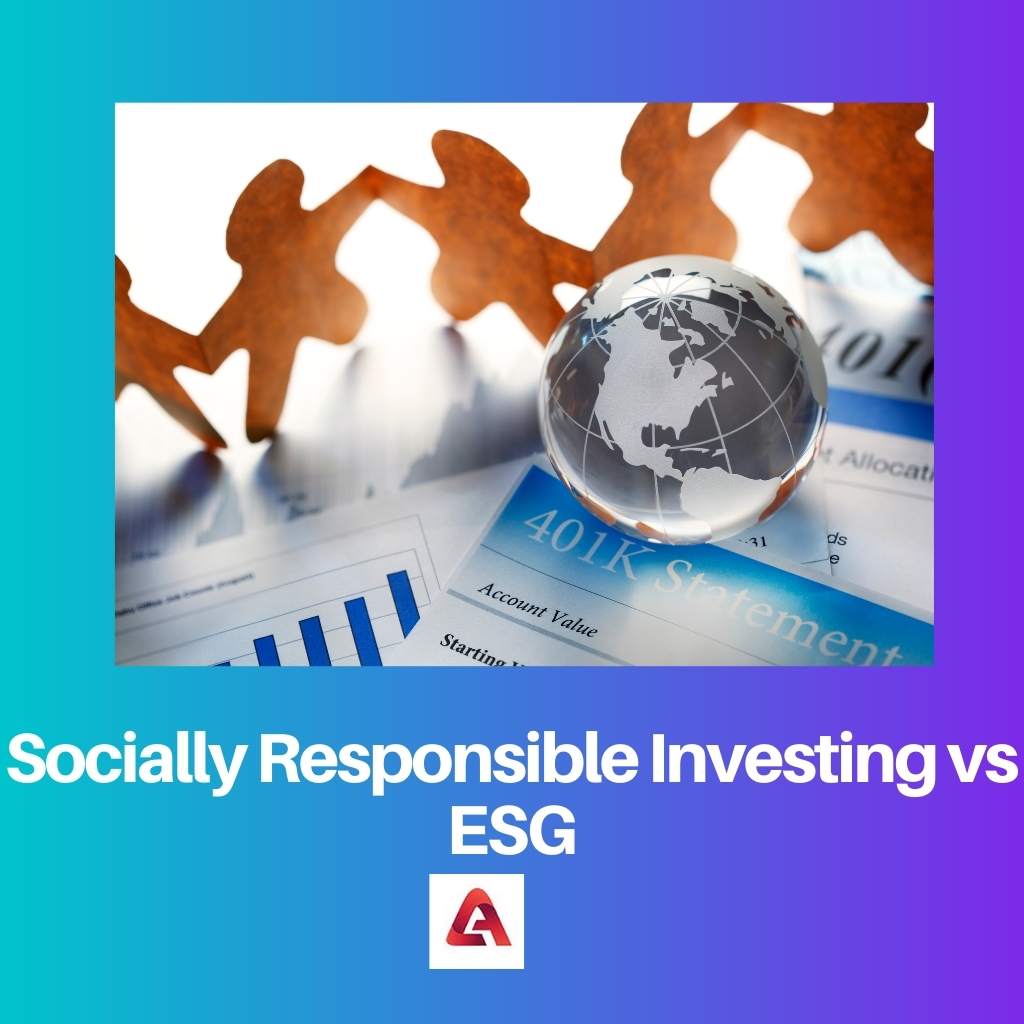 Investissement socialement responsable vs ESG