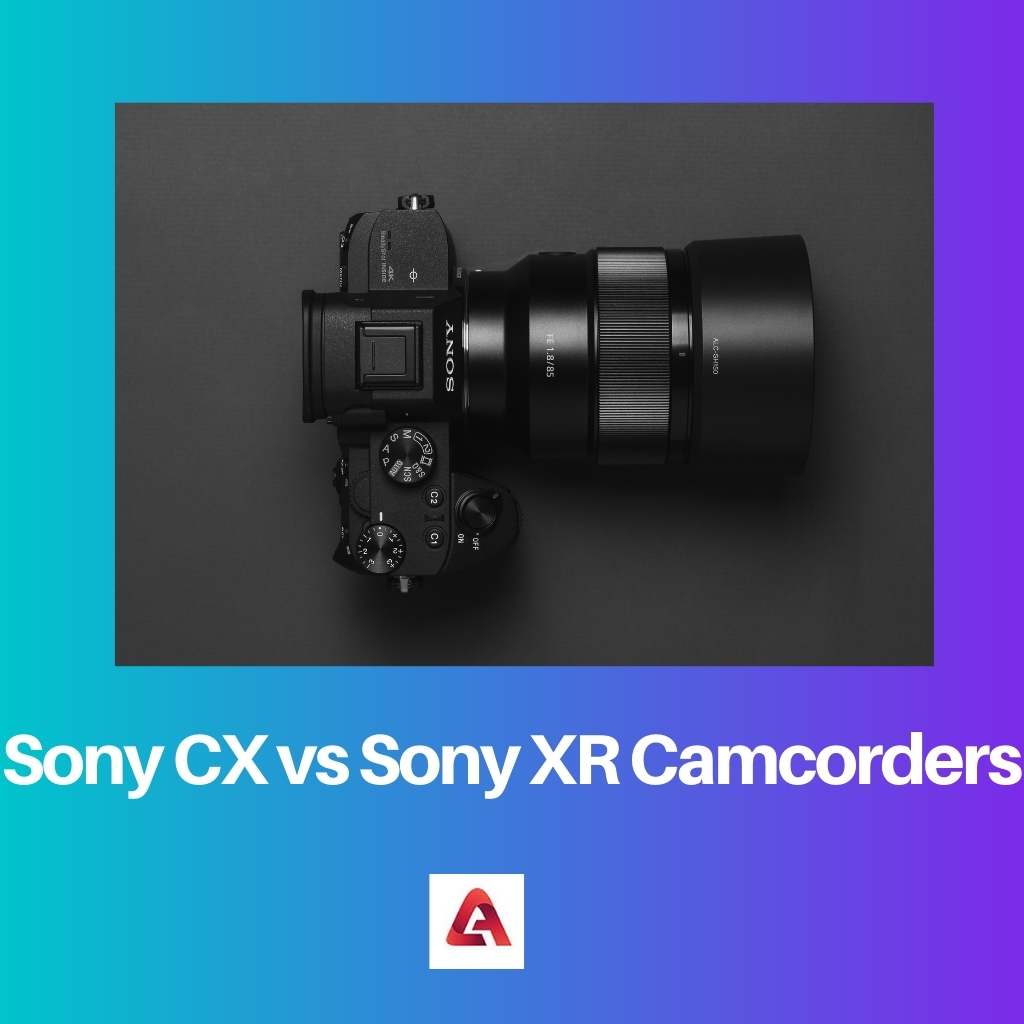 Sony CX vs Sony XR Camcorders