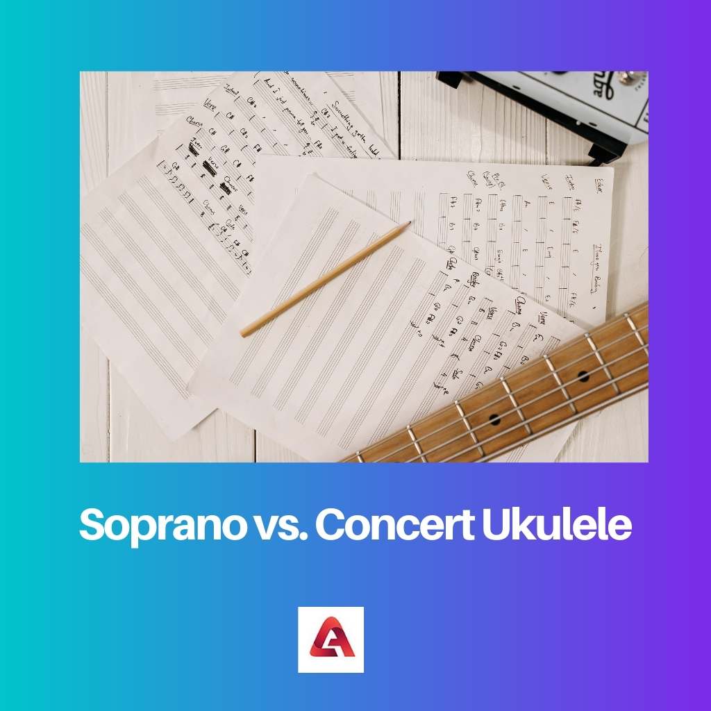 Sopraano vs. konsertti Ukulele
