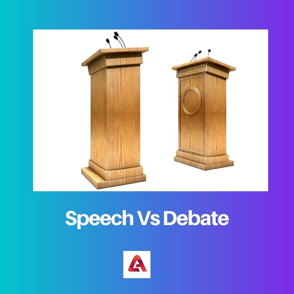 Speech Vs Debate