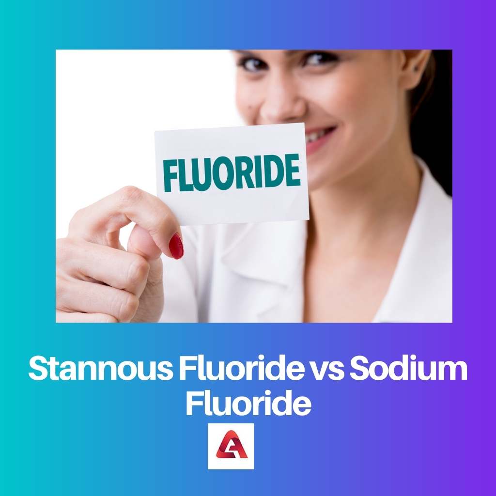 Fluorure stanneux vs fluorure de sodium
