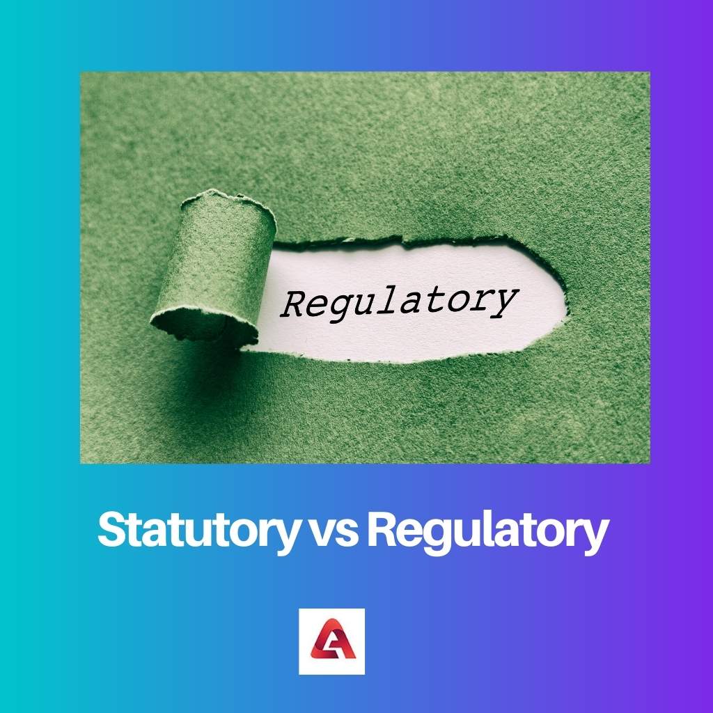 Seadusandlik vs regulatiivne