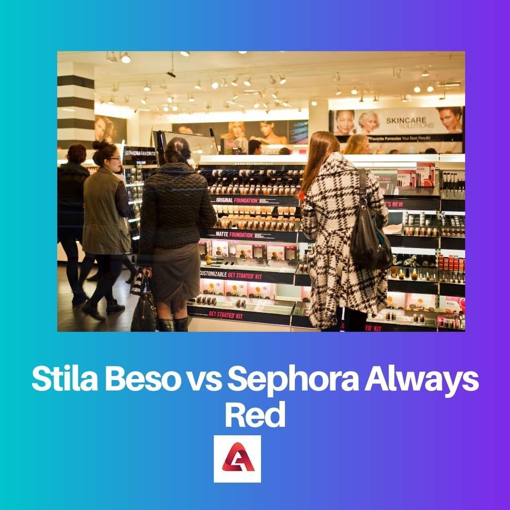 Stila Beso против Sephora Always Red