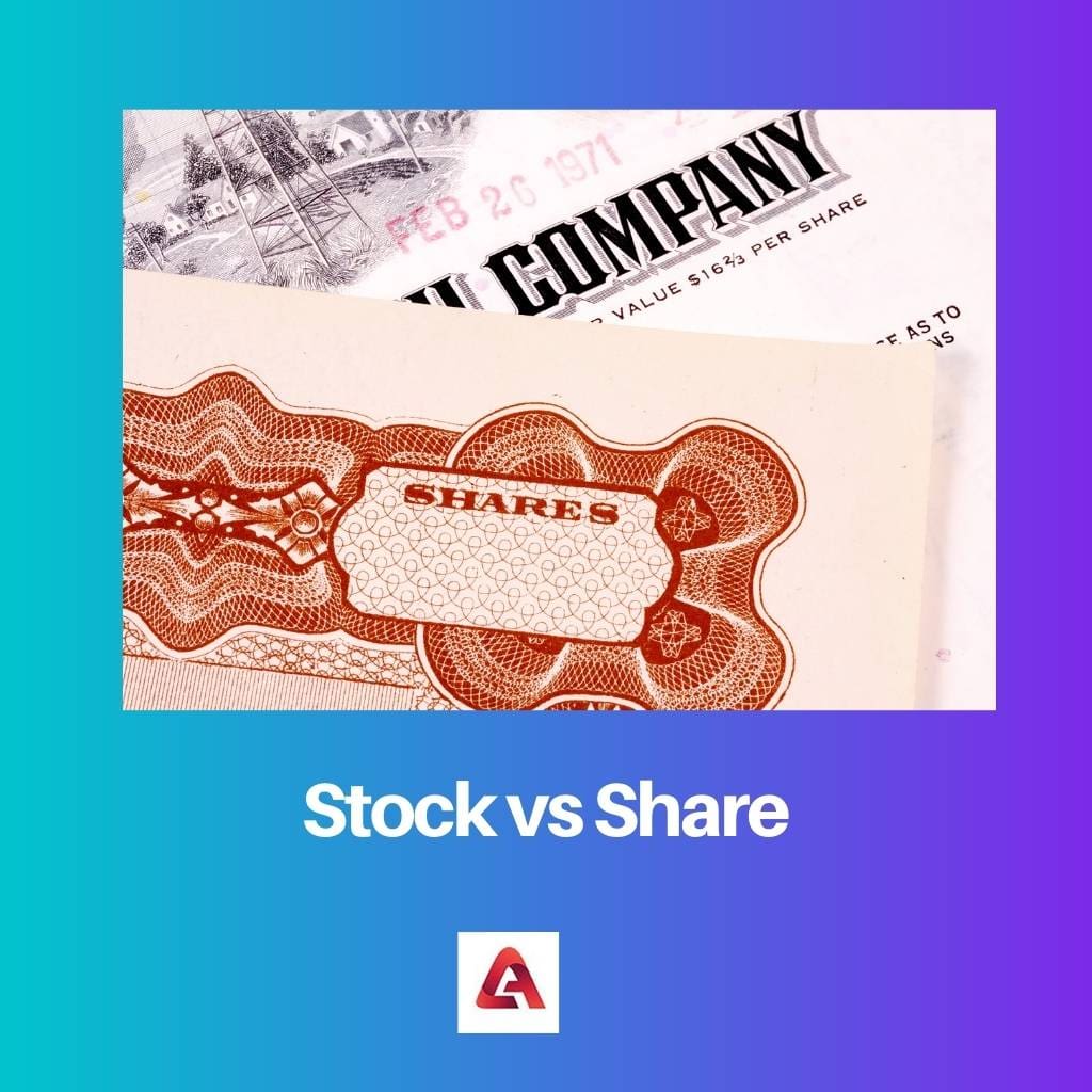 Stock contre partage