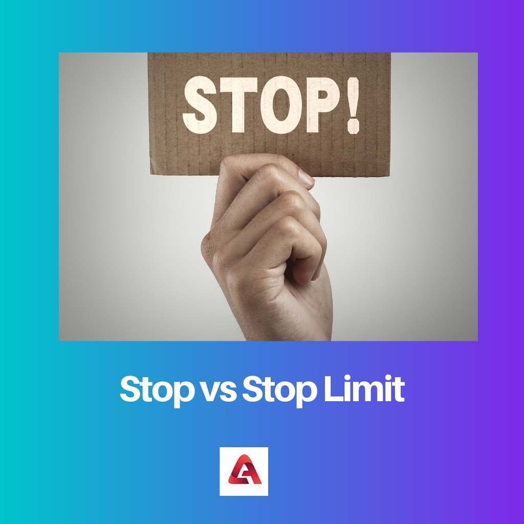 Stop vs Stop Limit
