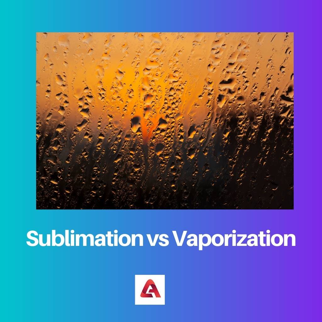 Sublimation vs Vaporization