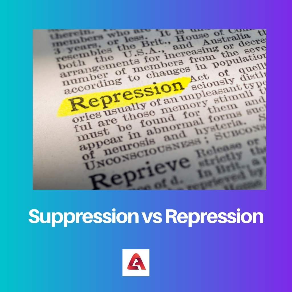 Suppression vs répression
