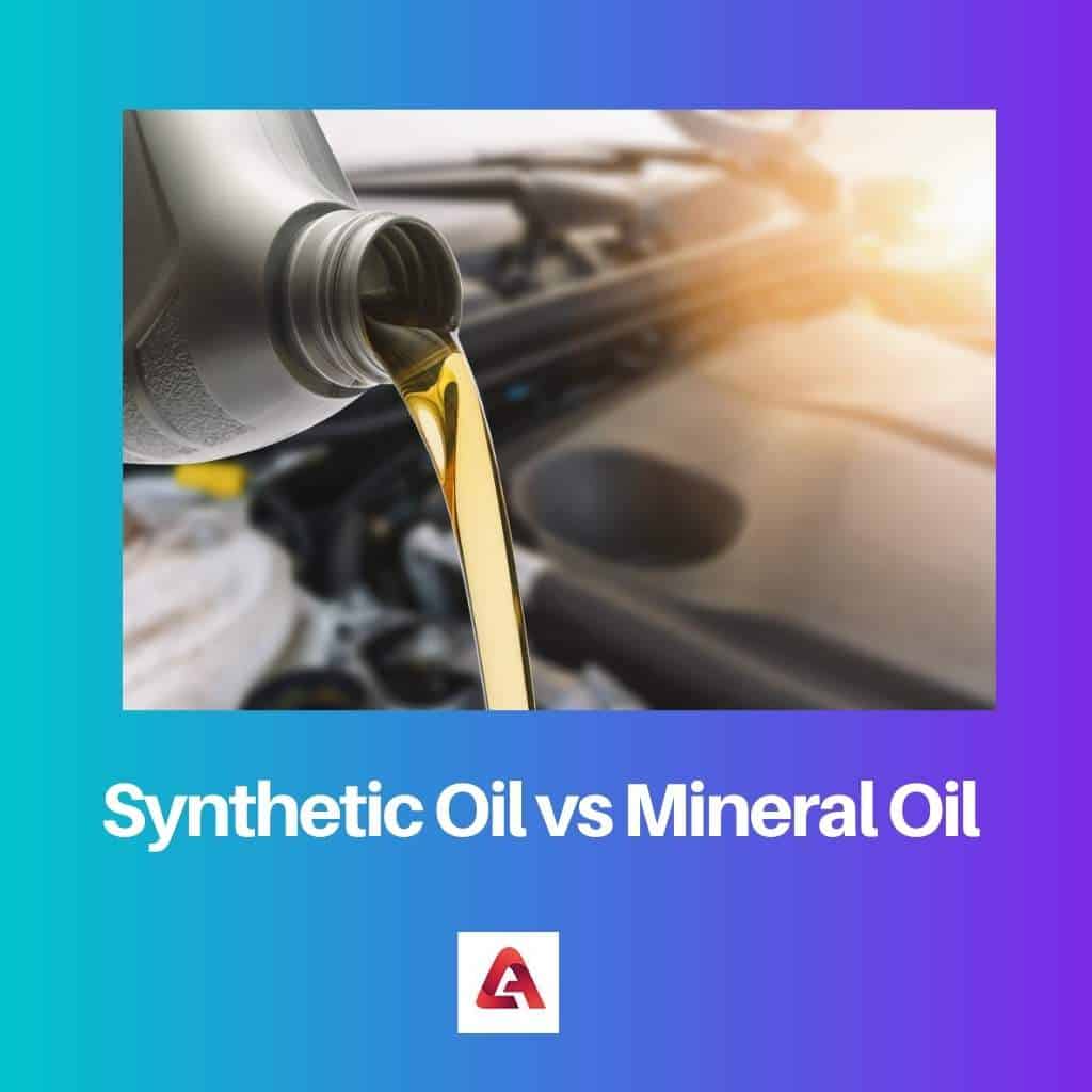 Synthetische olie versus minerale olie