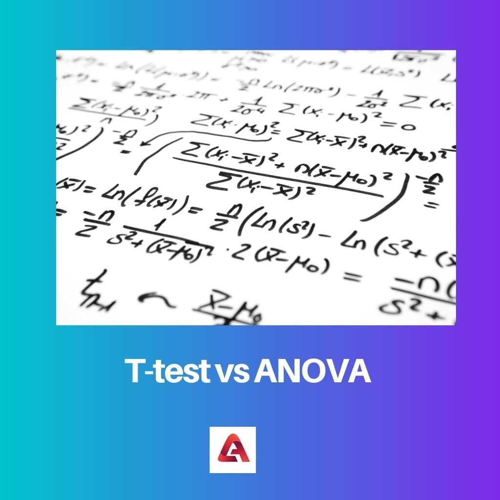 T test vs ANOVA