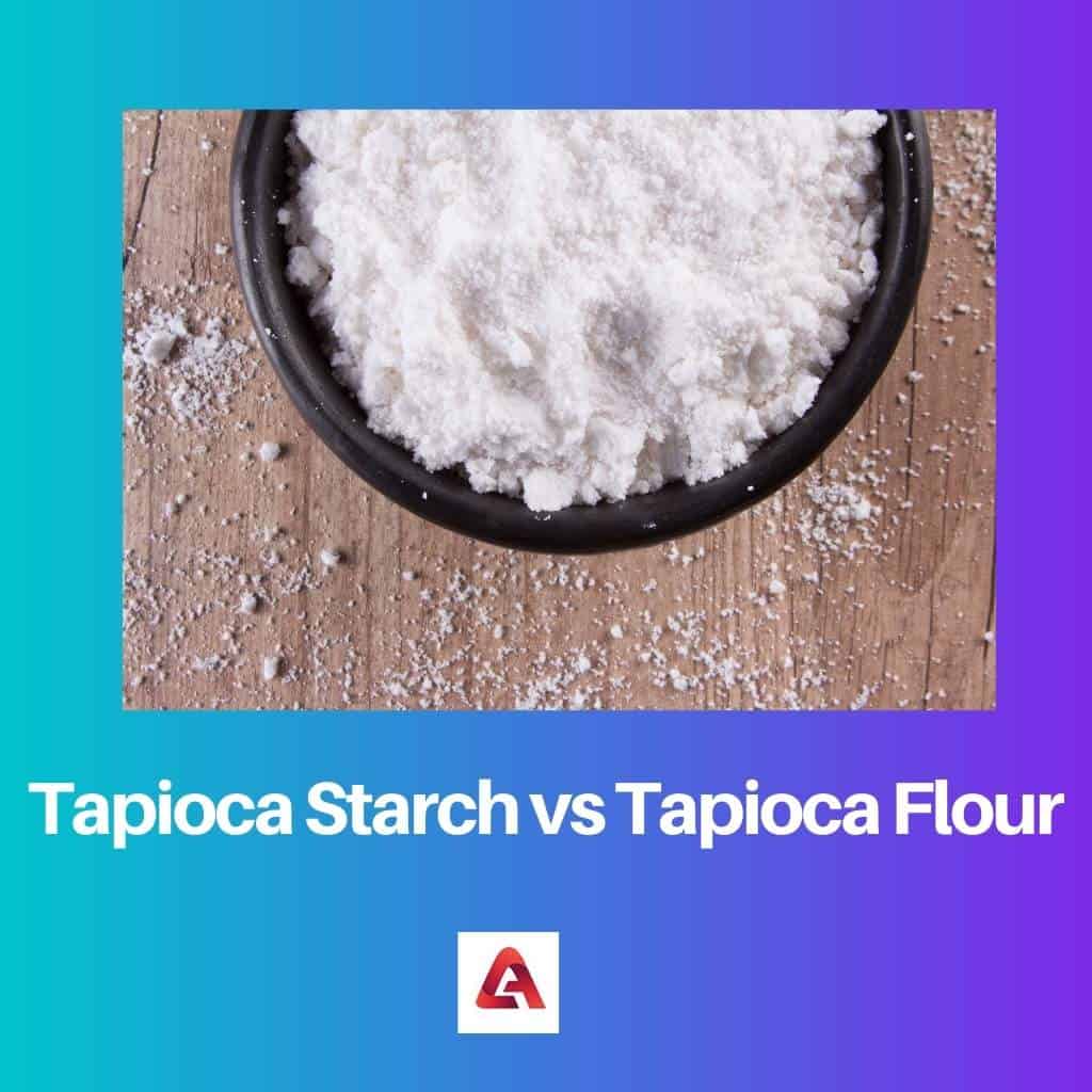 Almidón de tapioca vs harina de tapioca