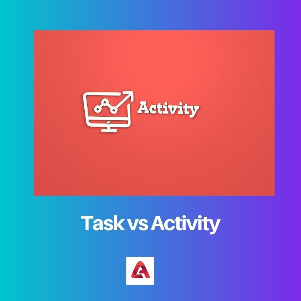 Project Task Vs Activity