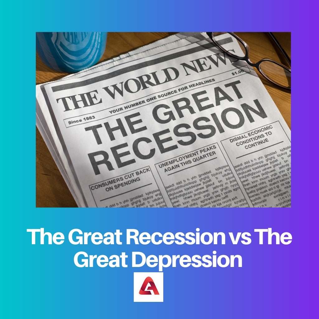 La Grande Récession contre la Grande Dépression