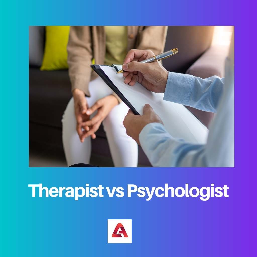Therapeut versus psycholoog