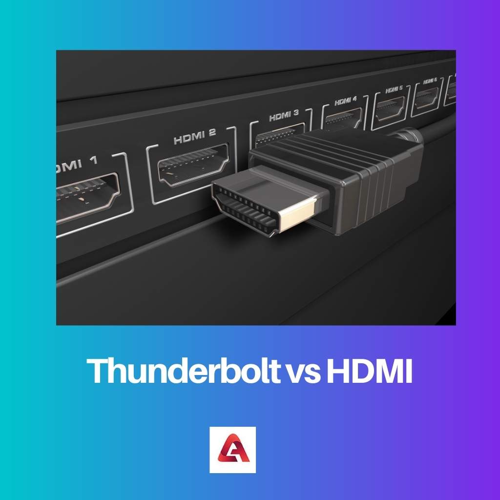 Thunderbolt vs HDMI