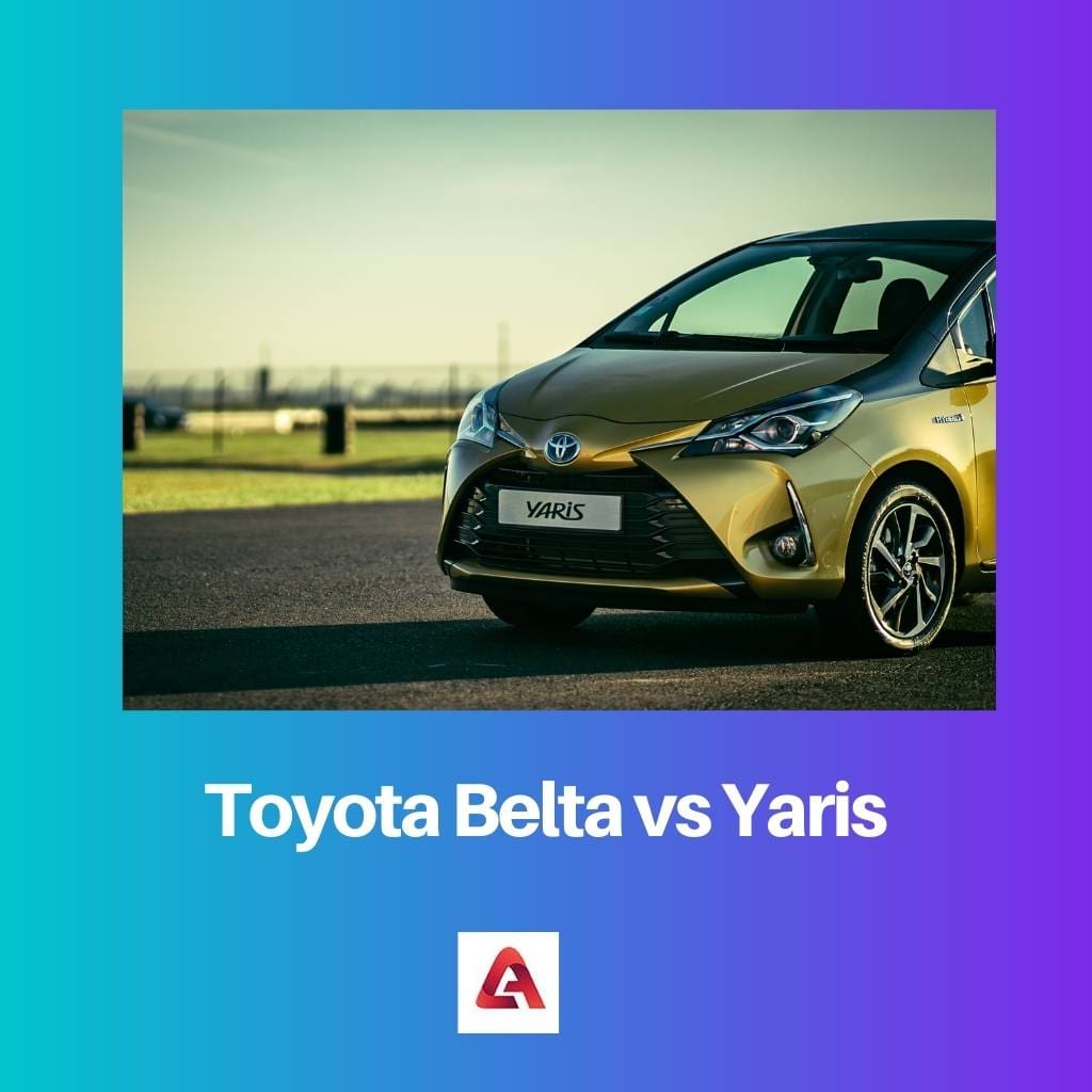 Toyota Belta frente a Yaris