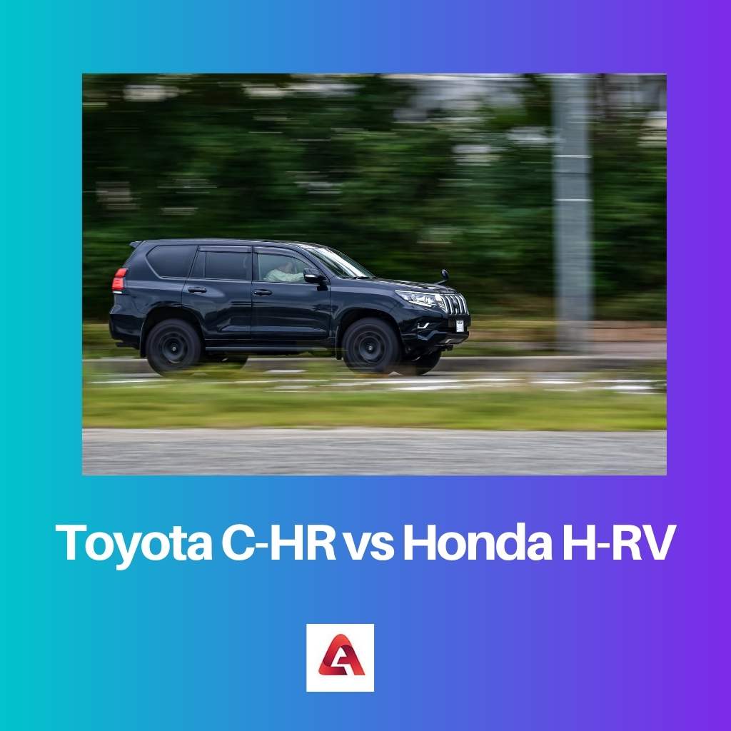 Toyota C HR contro Honda H RV