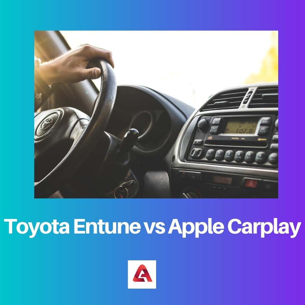 Toyota Entune contre Apple Carplay
