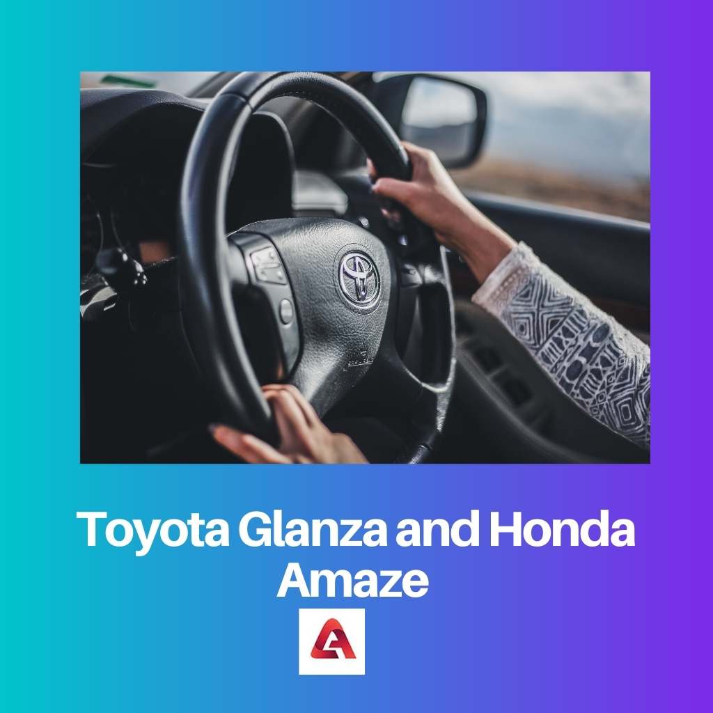 Toyota Glanza and Honda Amaze