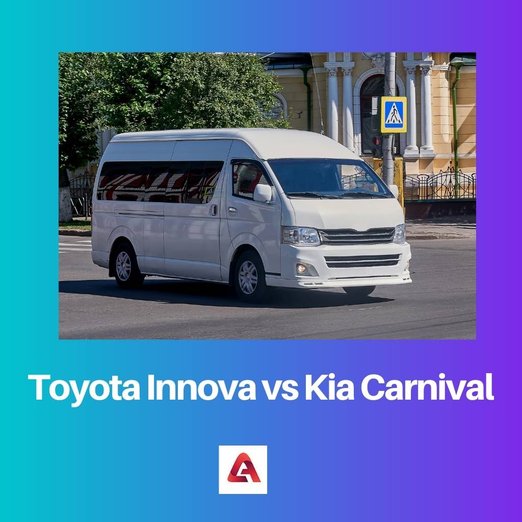Toyota Innova x Carnaval da Kia