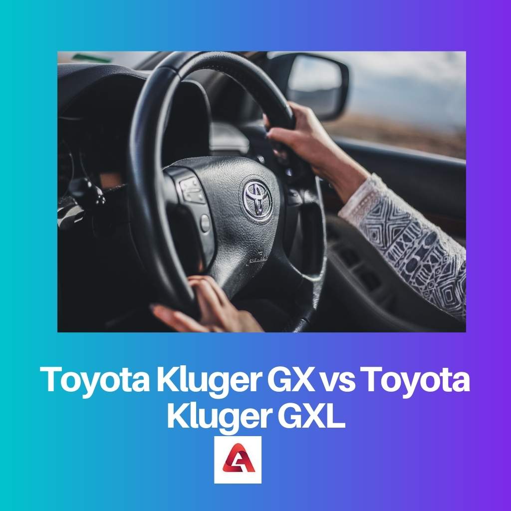 Toyota Kluger GX versus Toyota Kluger GXL