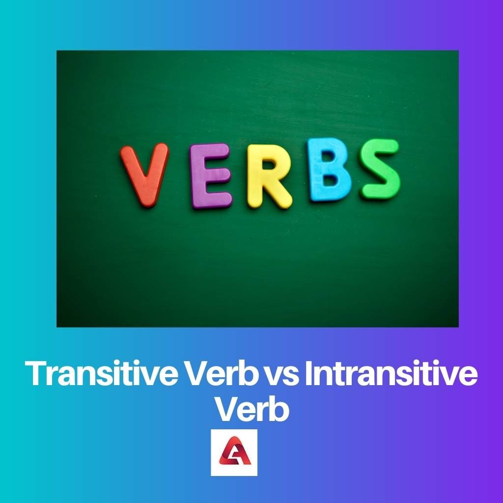 Transitive Verb vs Intransitive Verb