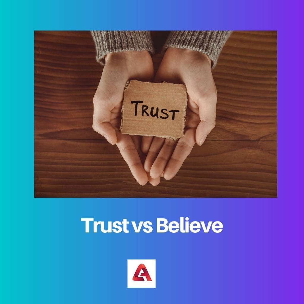 Confianza vs creer