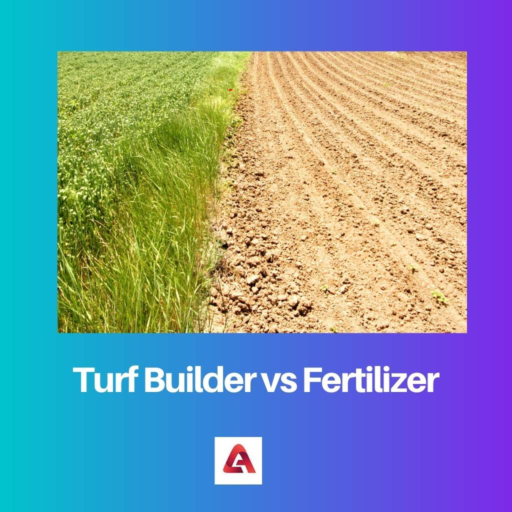 Construtor de relva vs fertilizante